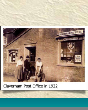 Claverham Post Office in 1922