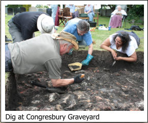 Dig at Congresbury Graveyard